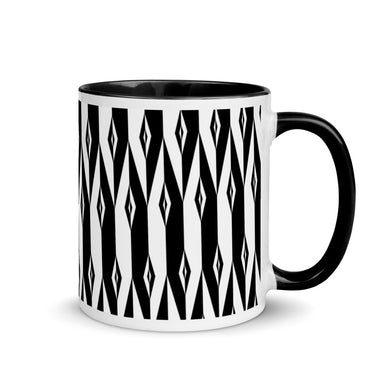 Tasse mit schwarzer Innenseite - Muster 18