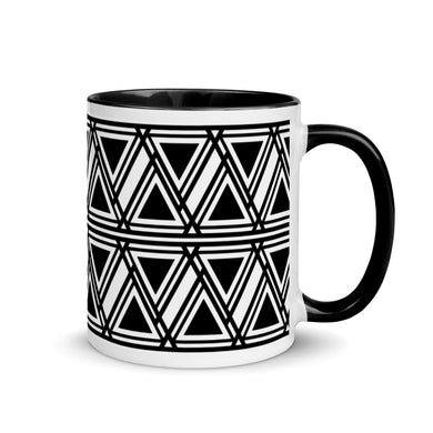 Tasse mit schwarzer Innenseite - Muster 21